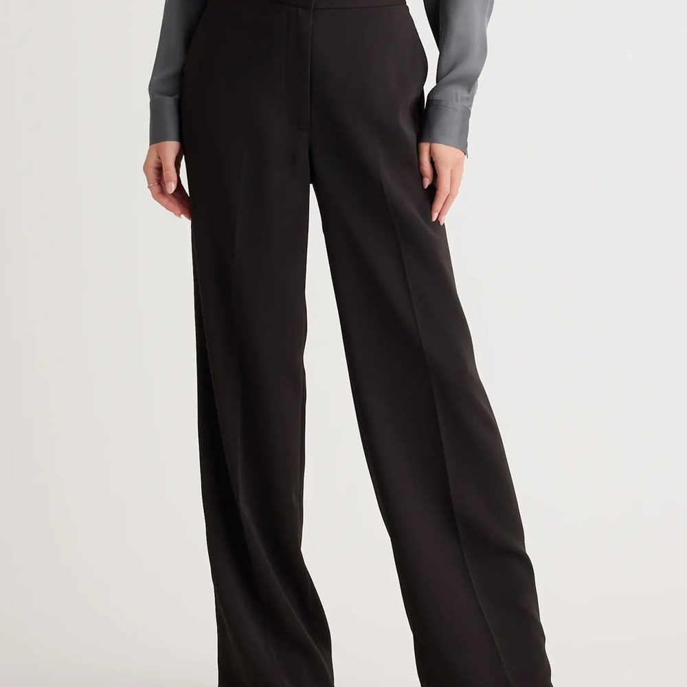 Quince Black Wide Leg Women's Pants